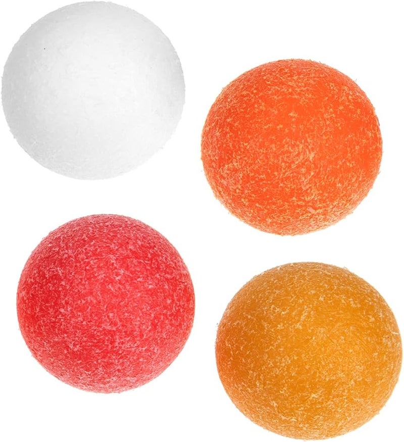 HANABASS 4 Pack Frosted Foosball Balls Durable Lightweight Replacement for Table Soccer Game - Image 1